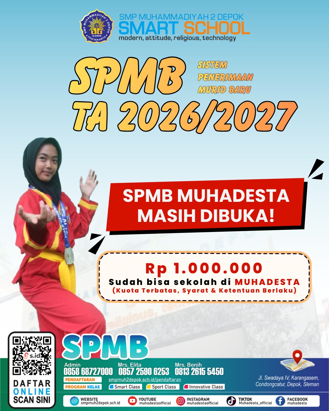 Kesempatan Emas! Penerimaan Murid Baru (SPMB) Muhadesta TA 2026/2027 Masih Dibuka!